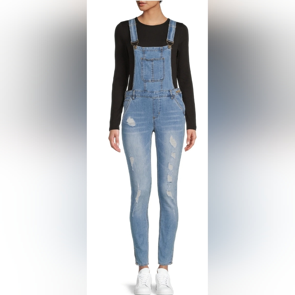 Womens Stretch Jean Overalls Size 5 NWT